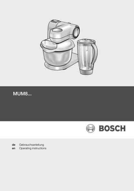 MUM8... - Bosch-home.com.ua