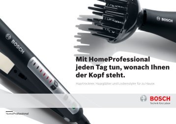 Mit HomeProfessional jeden Tag tun, wonach Ihnen der ... - Bosch