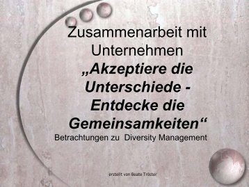 Diversity Management - Robert Bosch Stiftung