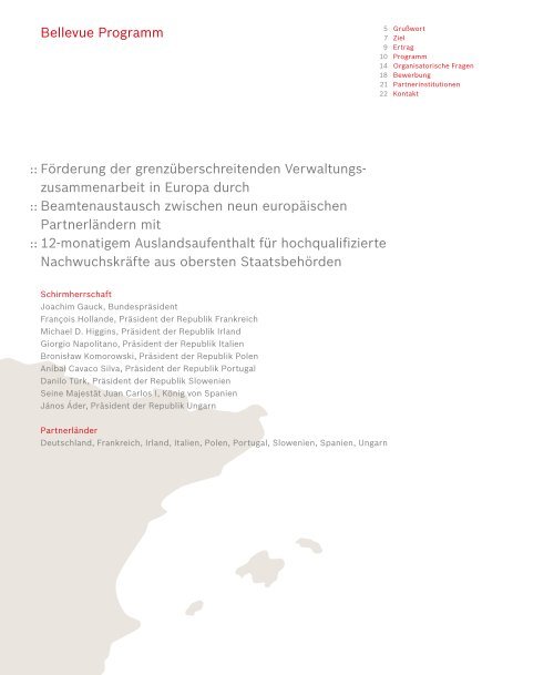 Bellevue Programm (PDF) - Robert Bosch Stiftung