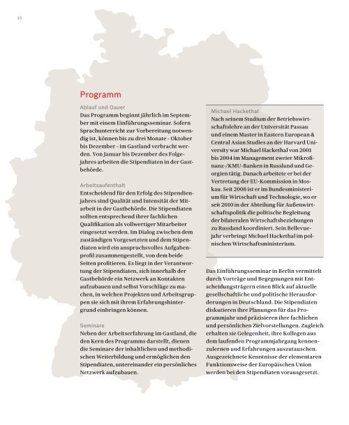 Bellevue Programm (PDF) - Robert Bosch Stiftung