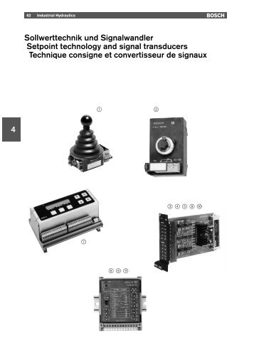 4 Sollwerttechnik und Signalwandler Setpoint ... - Bosch Rexroth