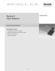 Section 5 Valve Adaptors - Bosch Rexroth