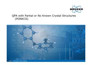 QPA with Partial or No Known Crystal Structures (PONKCS)