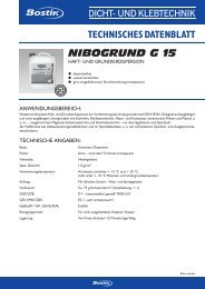 TECHNISCHES DATENBLATT - Bostik