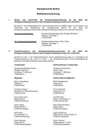 Samtgemeinde Bothel Wahlbekanntmachung