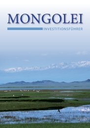 Investitionsführer - Botschaft der Mongolei in der Bundesrepublik ...
