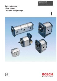 Mobile Hydraulic Gear Pumps - Bosch Rexroth