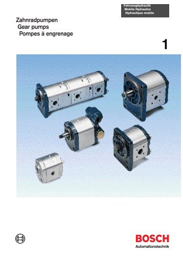 Mobile Hydraulic Gear Pumps - Bosch Rexroth