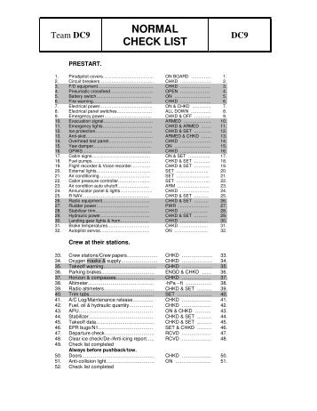 DC-9 Checklist.pdf - Bourne Aviation