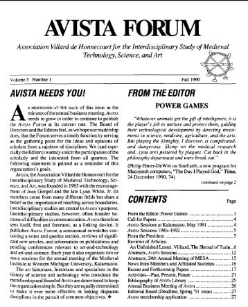 AVISTA FORUM