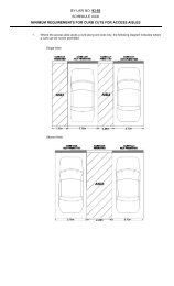 Minimum Requirements for Curb Cuts for Access Aisles