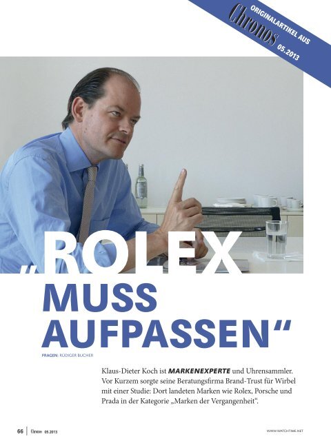 Über Rolex und - Brand Trust