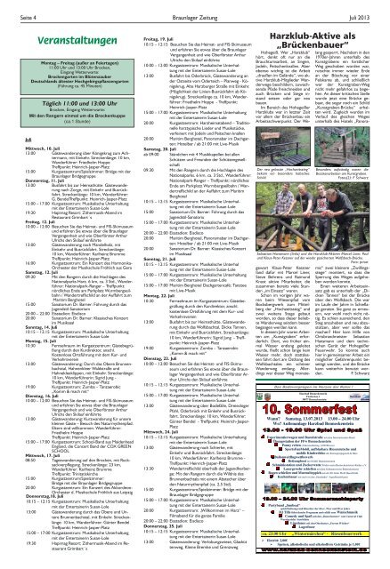 Aktuelle Ausgabe - Braunlager Zeitung