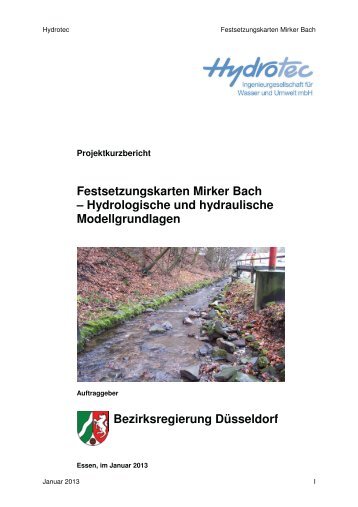 Erläuterungsbericht - Bezirksregierung Düsseldorf
