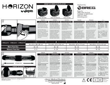 Horizon 627 Lumbar Brace - Breg