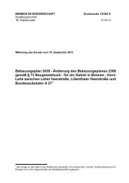 Änderung des Bebauungsplanes 2300 gemäß § 13 Baugesetzbuch