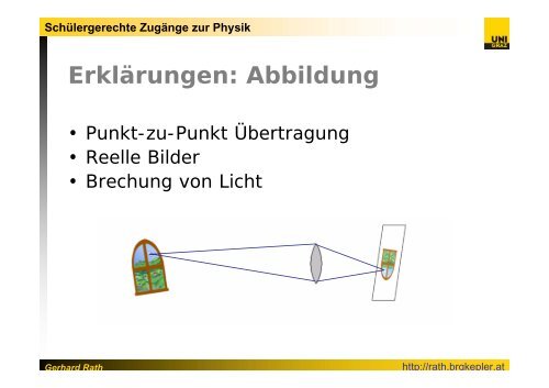 Schülervorstellungen zu Licht und Sehen - AM BRG Kepler