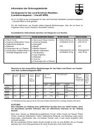 Merkblatt Landeshundegesetz - Brilon