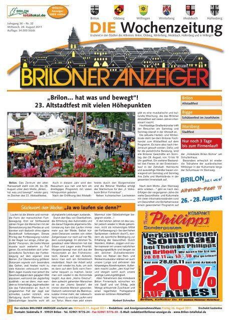 DIE Wochenzeitung - Briloner Anzeiger