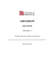 LISFLOOD-FP User Manual - University of Bristol