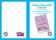 Safeguarding adults in Bristol: an easy read guide (pdf, 2.4 MB)