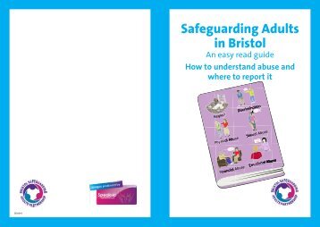 Safeguarding adults in Bristol: an easy read guide (pdf, 2.4 MB)