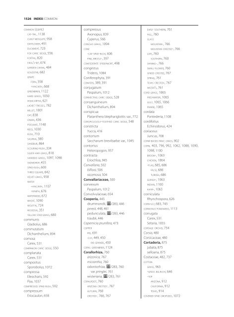 The accepted scientific names of native or naturalized members of ...