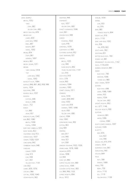 The accepted scientific names of native or naturalized members of ...