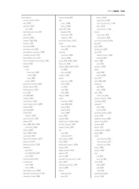 The accepted scientific names of native or naturalized members of ...