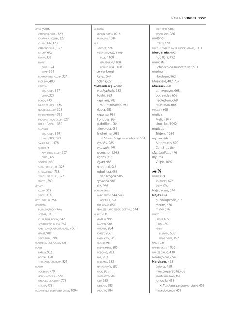 The accepted scientific names of native or naturalized members of ...