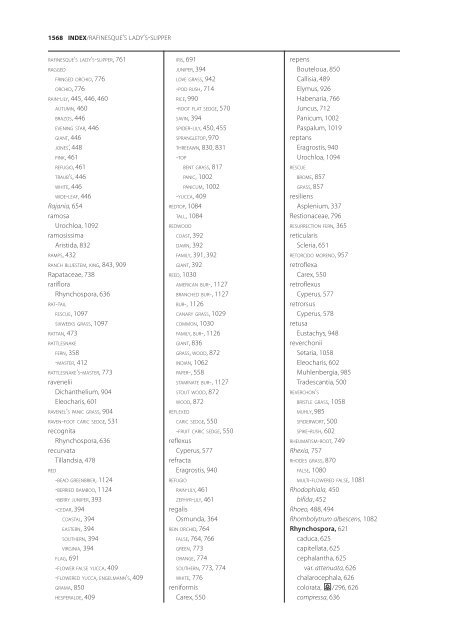 The accepted scientific names of native or naturalized members of ...