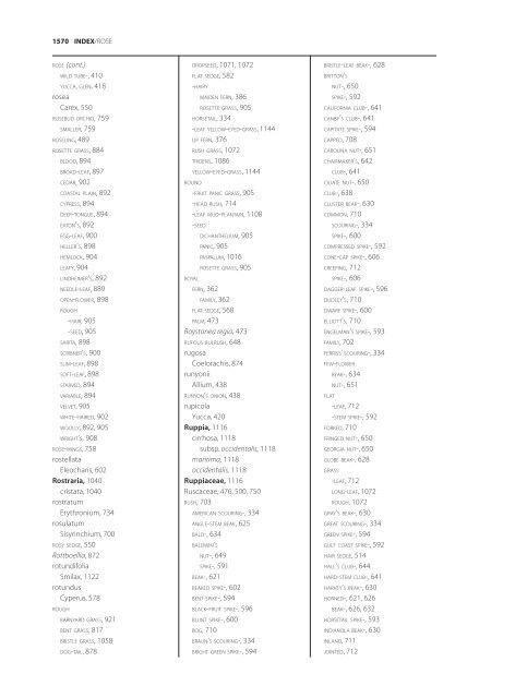 The accepted scientific names of native or naturalized members of ...