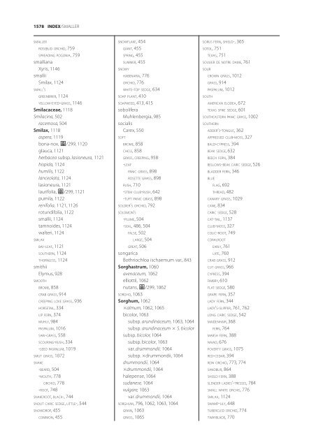 The accepted scientific names of native or naturalized members of ...