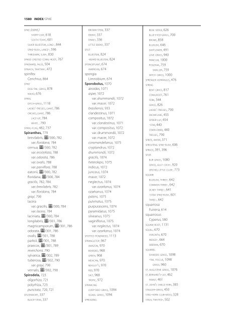 The accepted scientific names of native or naturalized members of ...