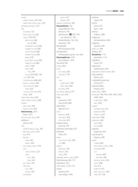 The accepted scientific names of native or naturalized members of ...