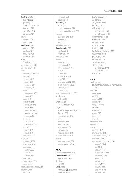 The accepted scientific names of native or naturalized members of ...