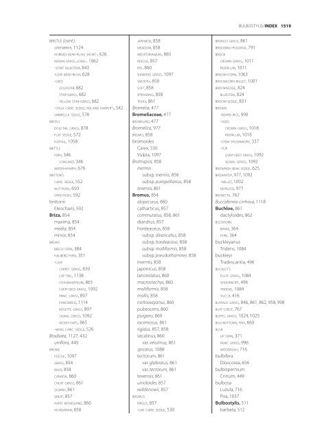 The accepted scientific names of native or naturalized members of ...