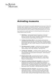Animating museums - British Museum