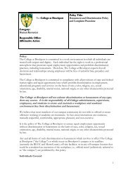 Harassment and Discrimination Policy and Complaint ... - Brockport