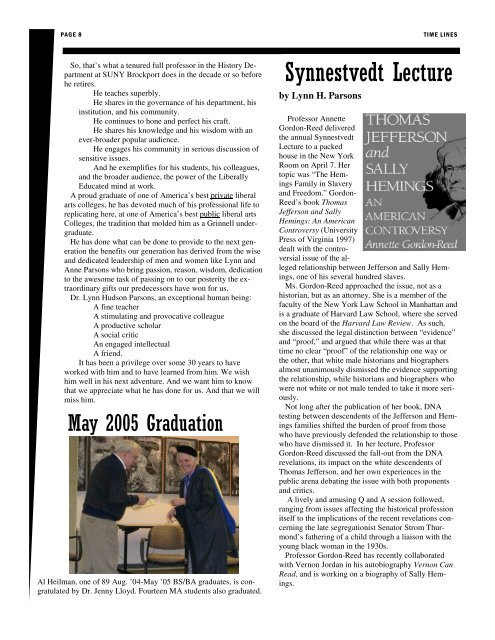 2005 Fall Newsletter.pub - Brockport