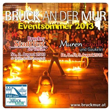 Sonderamtsblatt Stadtfest Murenschalk - Bruck an der Mur