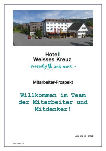 Willkommen im Team der Mitarbeiter und Mitdenker!