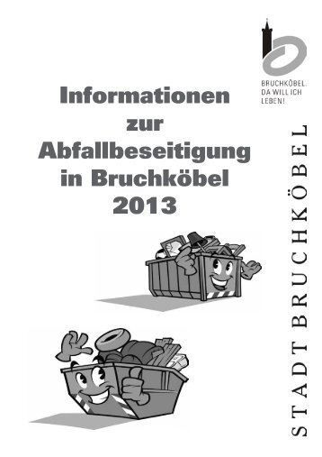 Abfallinformation 2013 - Stadt Bruchköbel