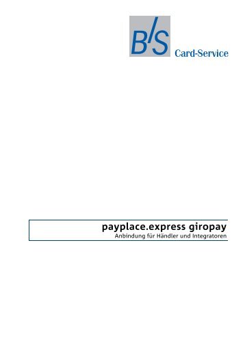 payplace.express giropay - B+S Card Service GmbH