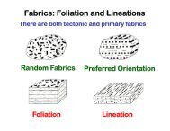 Fabrics: Foliation and Lineations - Bryn Mawr College