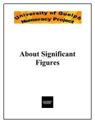 About Significant Figures