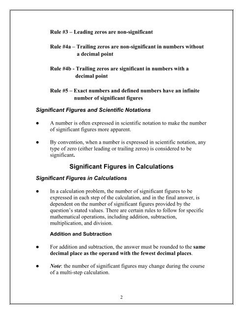 About Significant Figures