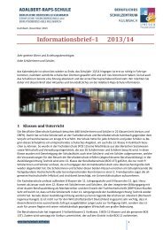 Info-Brief 1 in 2013/14 - Berufliches Schulzentrum Kulmbach