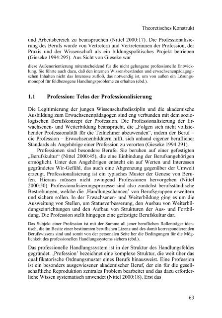 Organisationsgebundene pädagogische Professionalität - Budrich